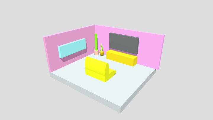 Living room Model 3D Model
