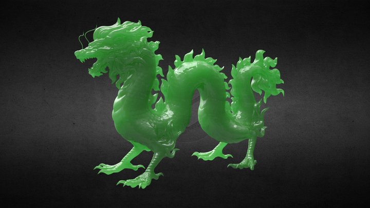 Asian Dragon 3D Model