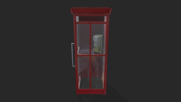 Cabin Phone Vintage 3D Model