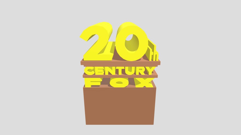 20th century fox logo elvolution - A 3D model collection by alexander81408  - Sketchfab