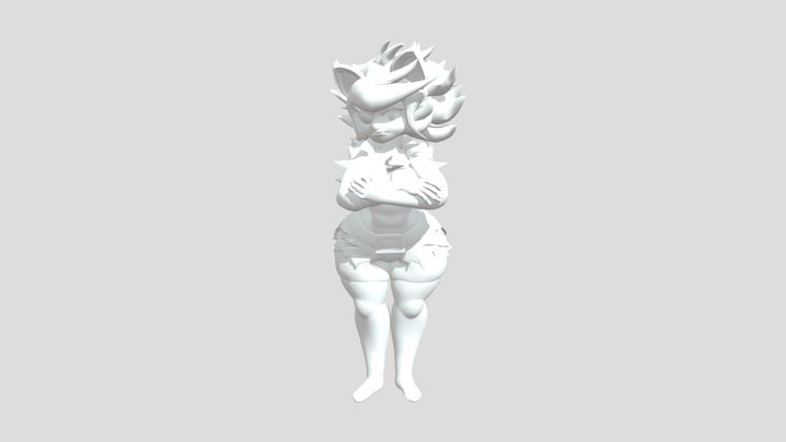 Fexa 3D print pose statue/miniature (SFW) 3D Model