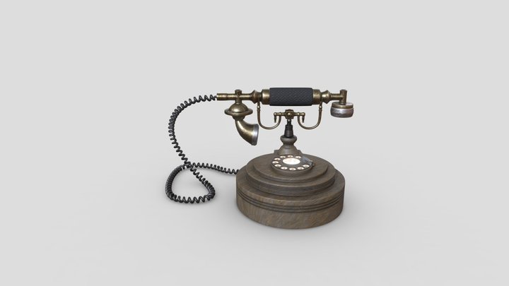 Vintage Phone 3D Model