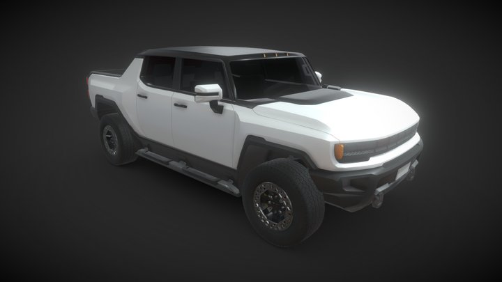 Hummer EV - Low Poly 3D Model