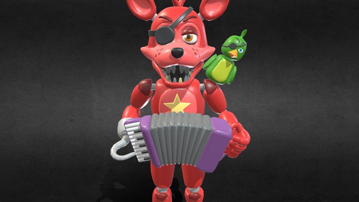 Rockstar Foxy - FNAF - Pizzeria Simulator 3D Model