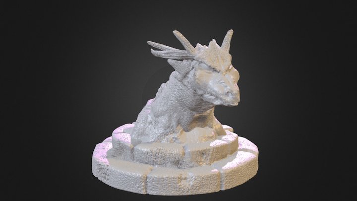Dragon Head Figure 3D Model