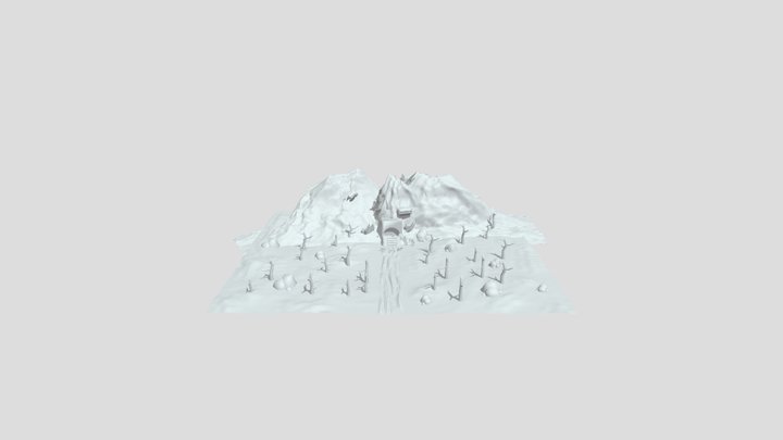 Visual Design Mountain Bunker 3D Model
