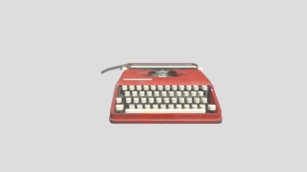 Hermes Baby Typewriter Orange