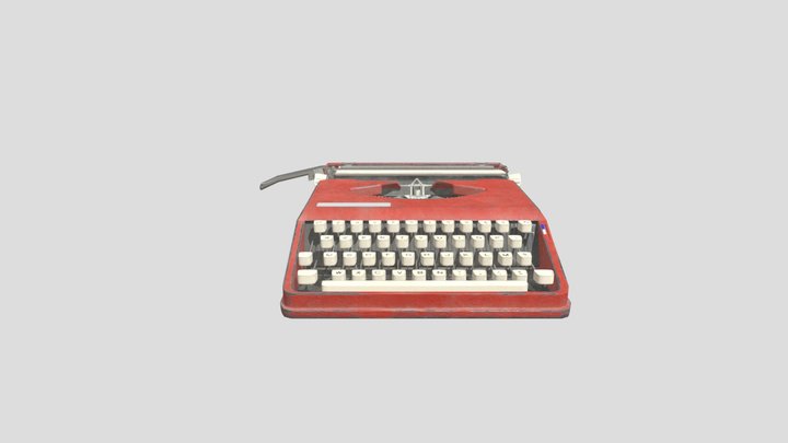 Hermes Baby Typewriter Orange