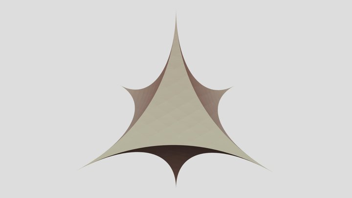 Hyperbolic Octahedron 3D Model