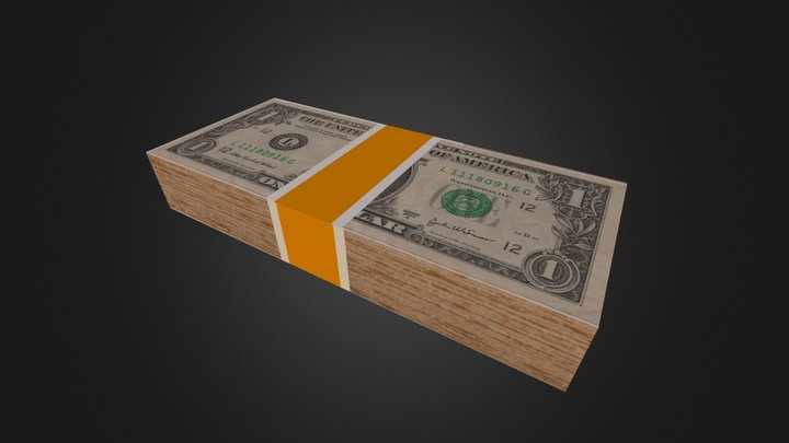 Cash Bundle 3D Model