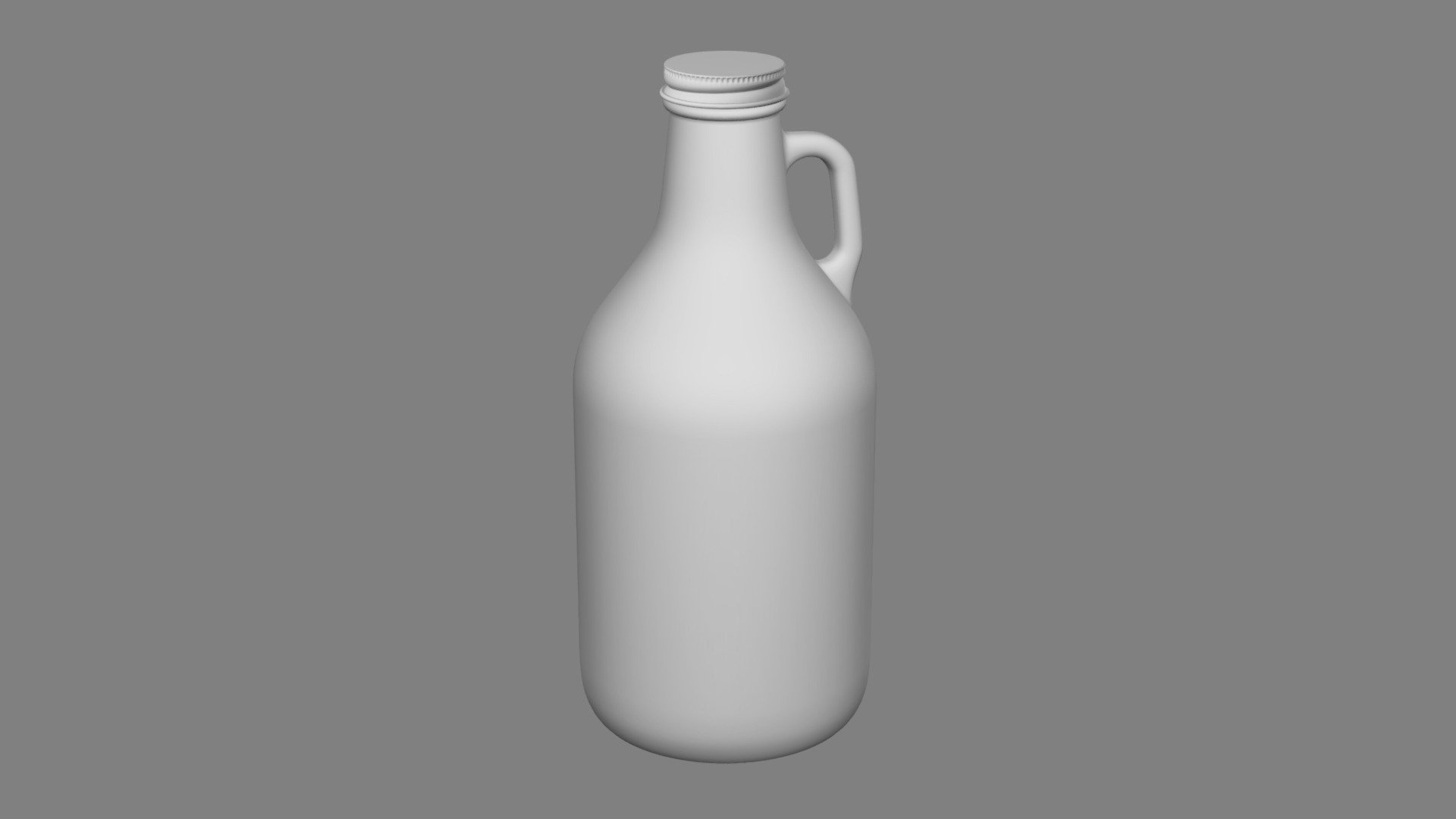 32 oz Glass Handleware Growler 38-400 Neck — Sketchfab embed 3D viewer