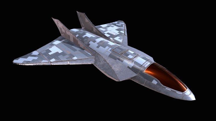 F35 Futuristic 3D Model