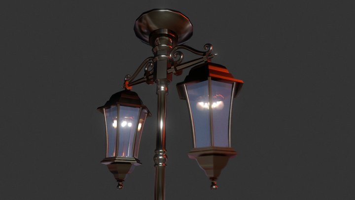 Victorian Lamp 3D Model