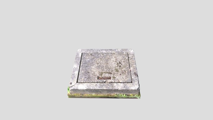 Concrete Drain Cover 3D Model