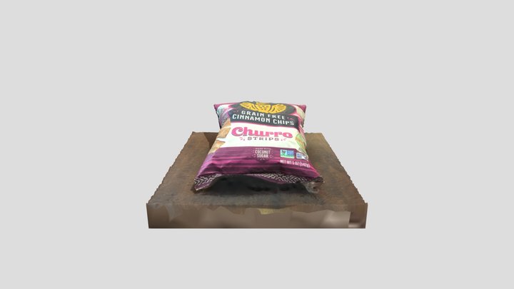 Siete chips bag 3D Model