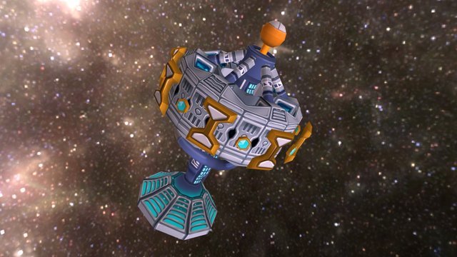 Spaceship 3D Model