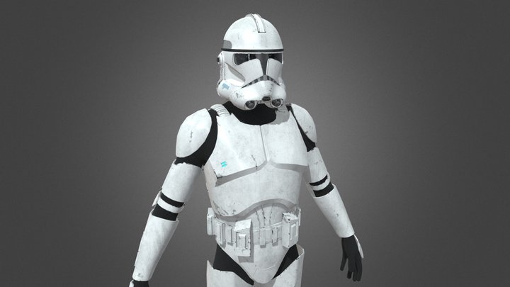 Clone trooper phase 2 3D Model