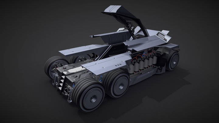 FREE Sci-Fi Vehicle 025 LV - public domain (CC0) 3D Model