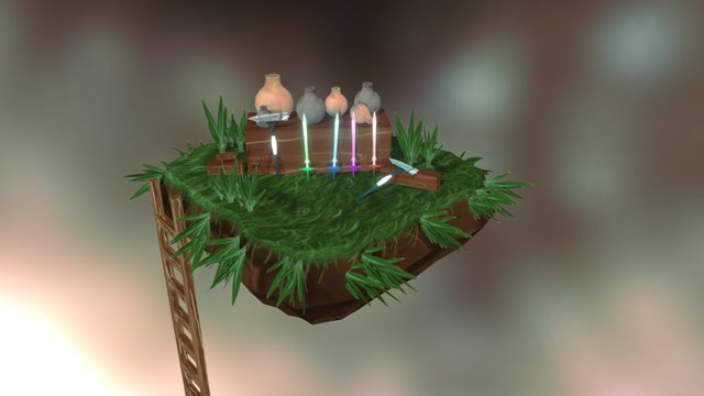 Textured Diorama 3D Model