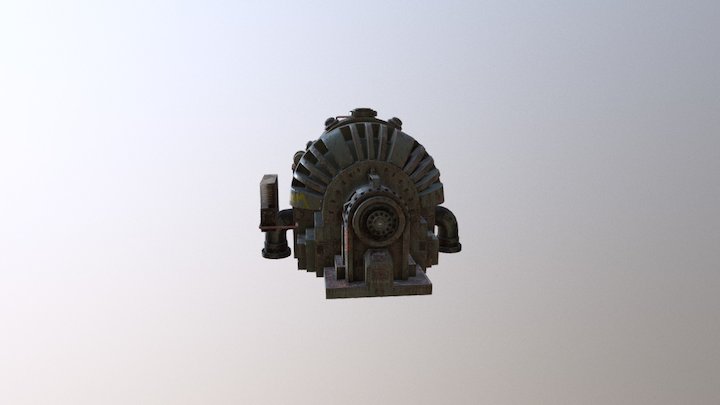 Post Apocalyptic Generator 3D Model