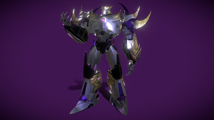 Unicron Megatron Transformers Prime Rig 3D Model