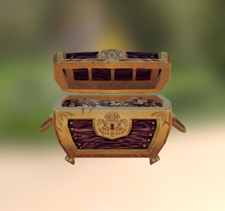 Treasure Chest 3D Model