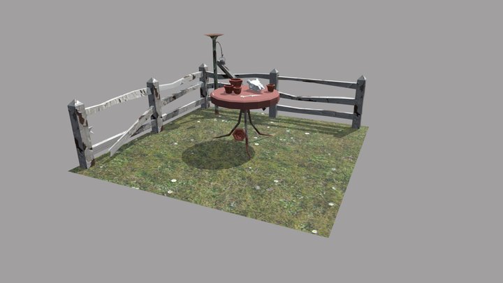 Grandma's house- Model 2 More detailed props 3D Model