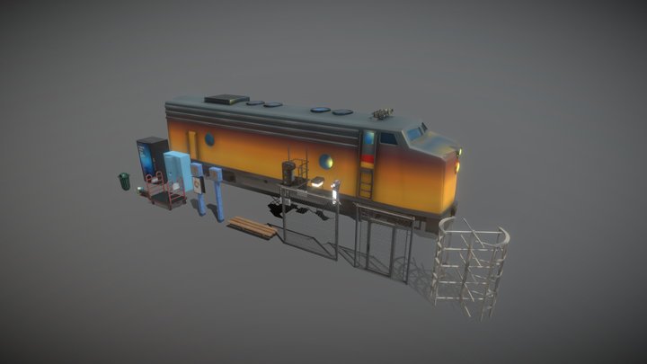 Half-Life Train Station Assets – Free 3D Model STL