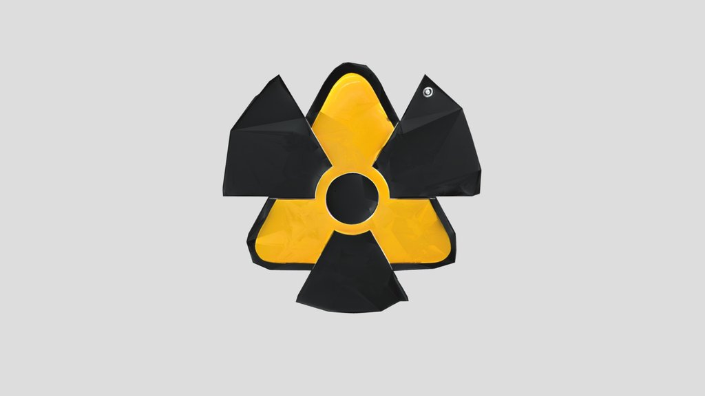 Nuclear radiation warning symbol