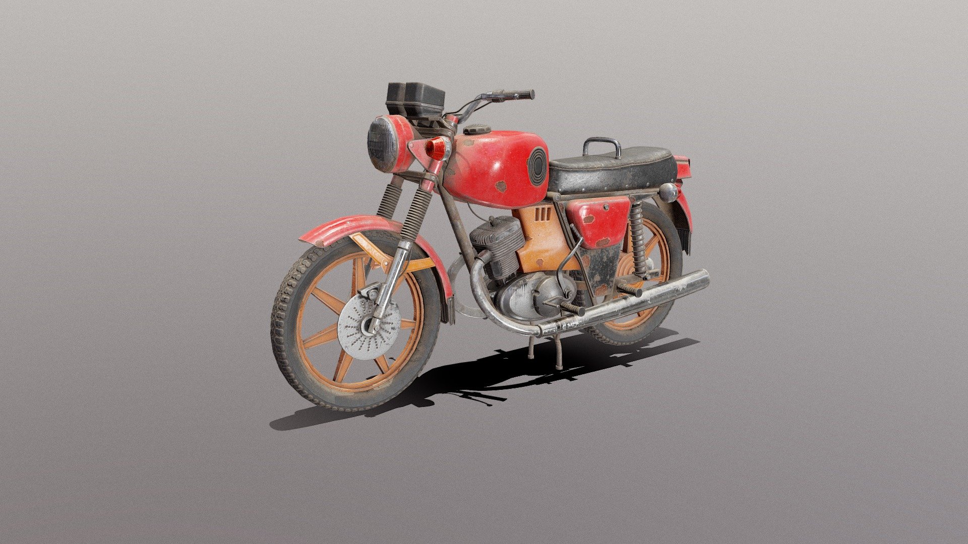 Motorcycle - 3d Model By Tesla87 [126fadc] - Sketchfab