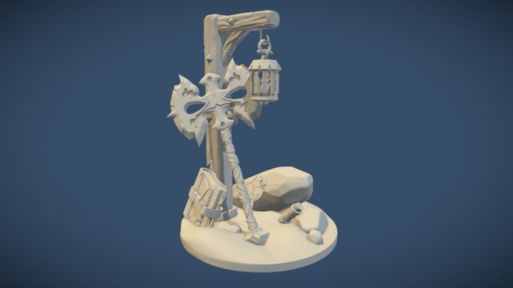 Adventurer's Camp 3D Model