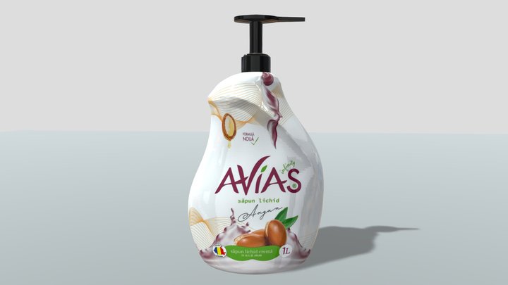 Avias ARGAN Liquid Soap bottle 3D Model