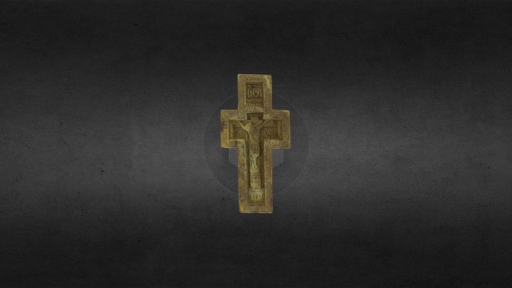 Кипарисовий хрестик 3D Model