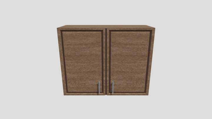 Wooden Wall Cabinet - PBR & Game-Ready