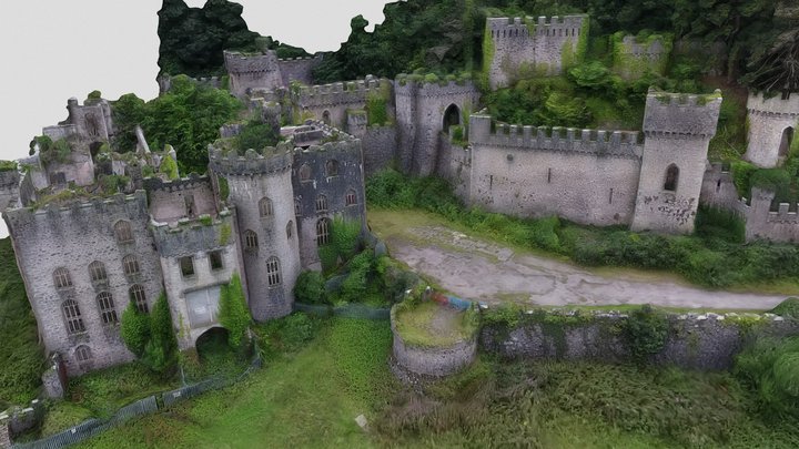 Gwrych Castle - I'm a Celebrity 2020 Location 3D Model