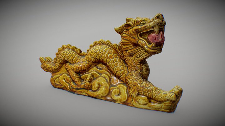 Ceramics Chinese Dragon 铜官窑 龙 3D Model