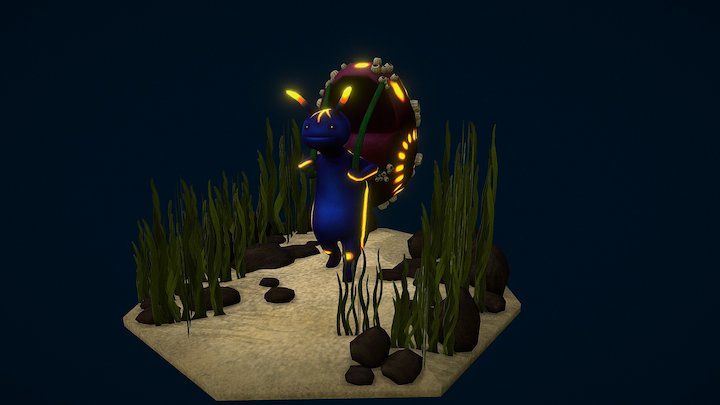 Sea Snail Traveller 3D Model