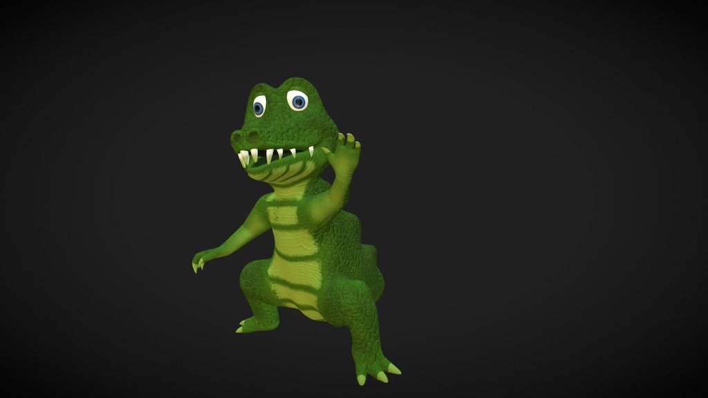 Krokodil - 3D model by dany (@dany88) [1274789] - Sketchfab