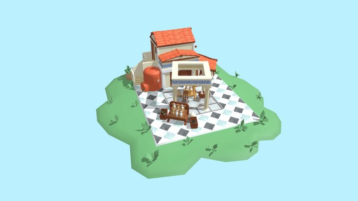 Ancient Greece Potter 3D Model