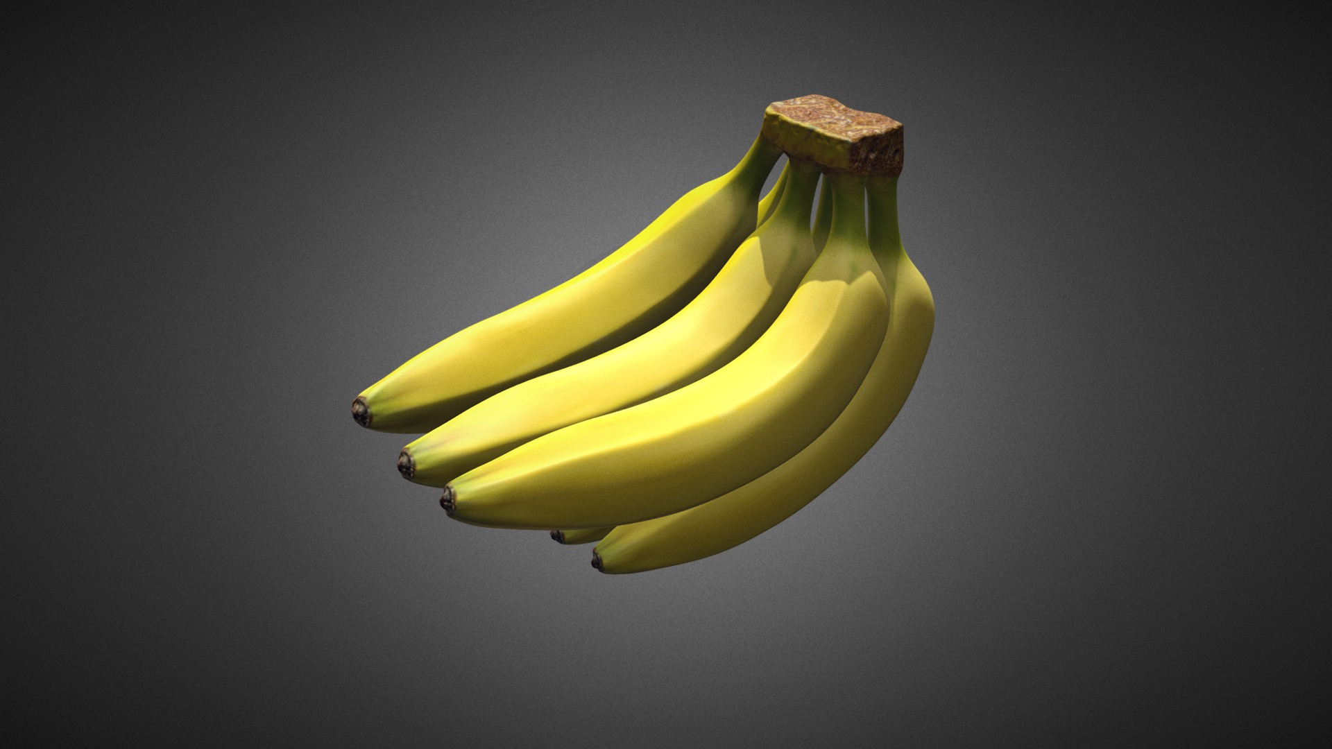 3D model Banana Bunch - This is a 3D model of the Banana Bunch. The 3D model is about a bunch of bananas.
