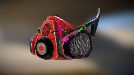 spray paint mask 3D Model