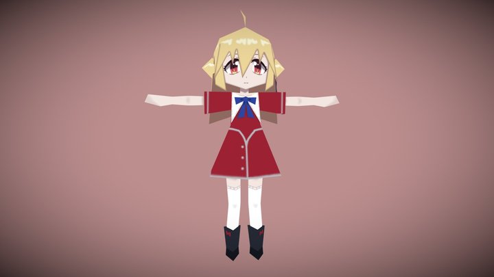 Anime Girl 256 fes 3D Model