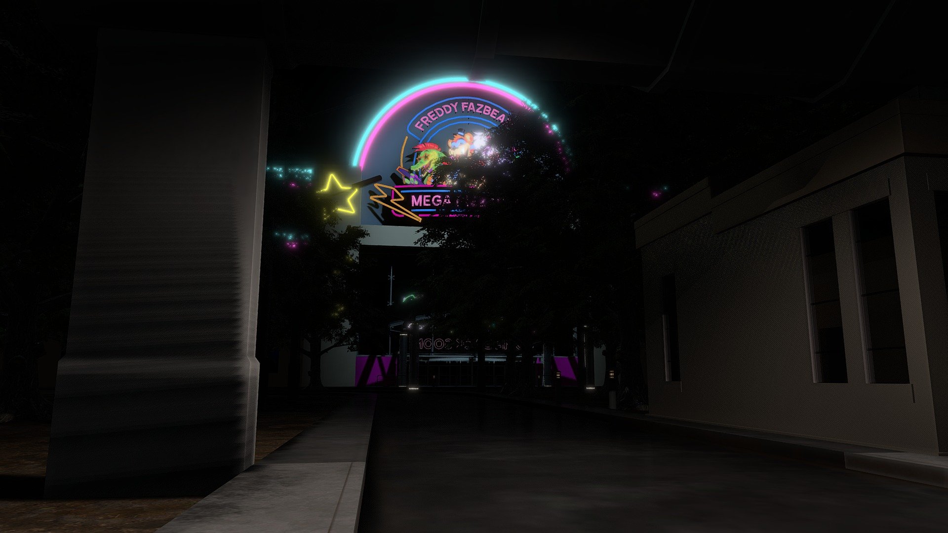 Fnaf SB The Mega PizzaPlex Outside Remastered - Download Free 3D model ...