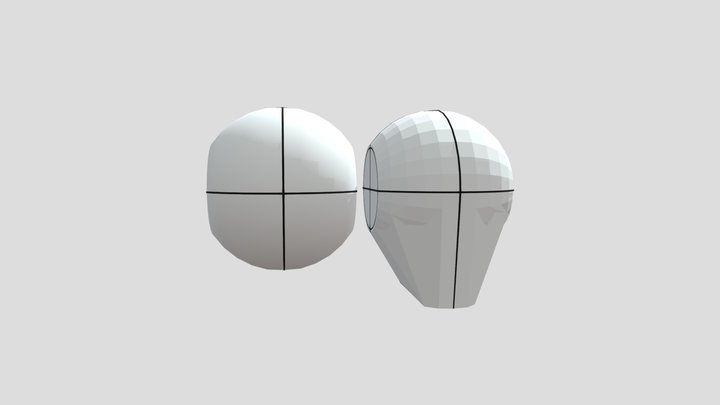Lowpoly Heads Base Reference For Artists 3D Model