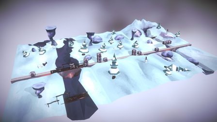 Hop 'n' Run - Snow Environment 3D Model