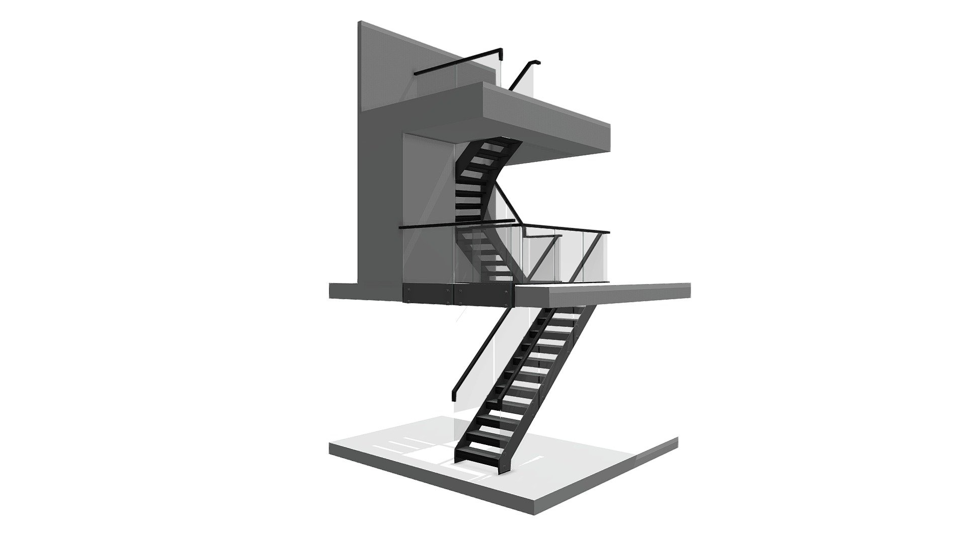 Mehrun Open plan staircases