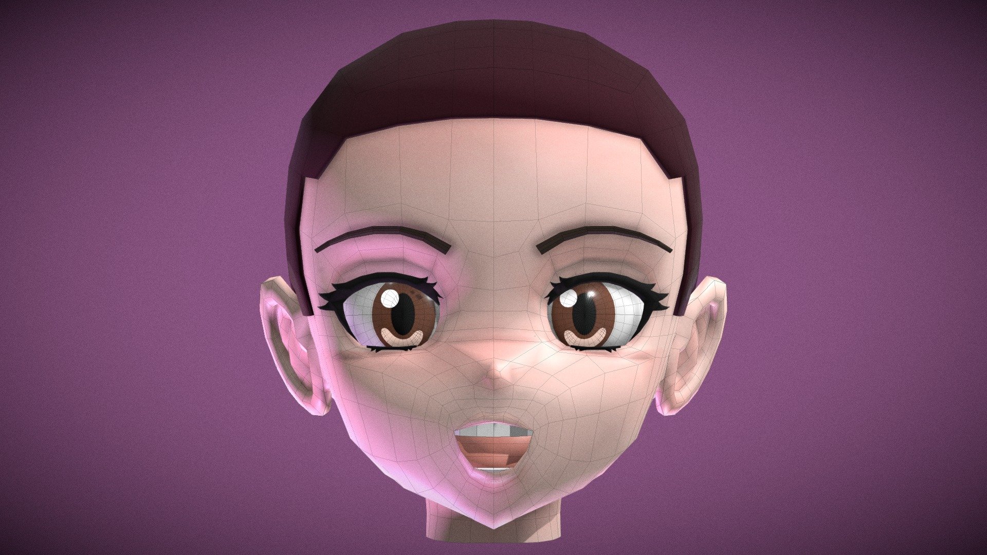 Anime face reference  3D model by NuruiGumi NuruiGumi 320311e