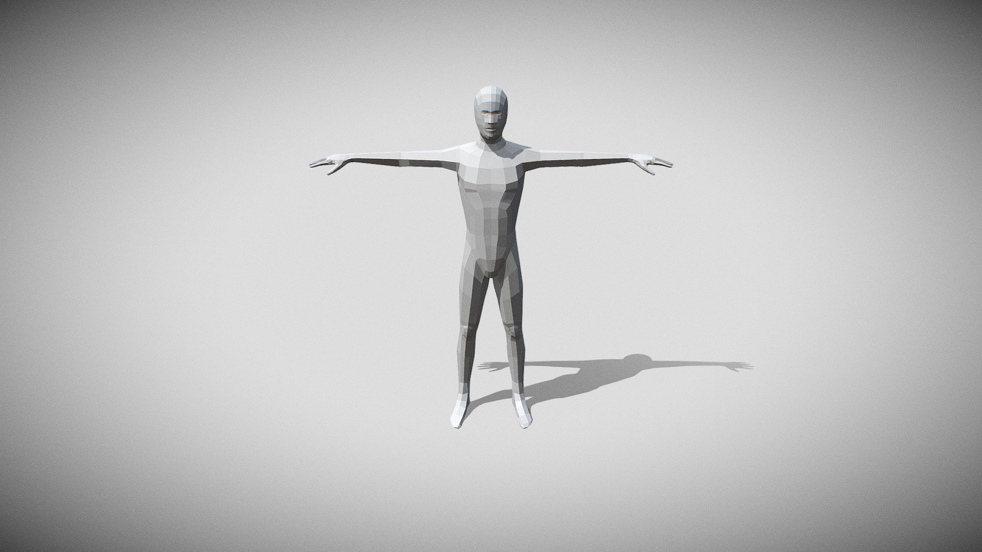 Male base character low poly - Download Free 3D model by Jithran ...