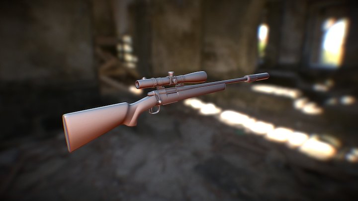remington 700 3D Model