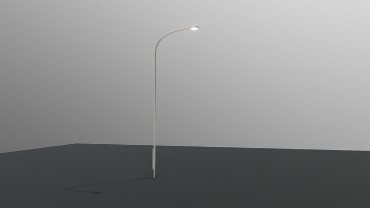 Simple Street Light 3D Model